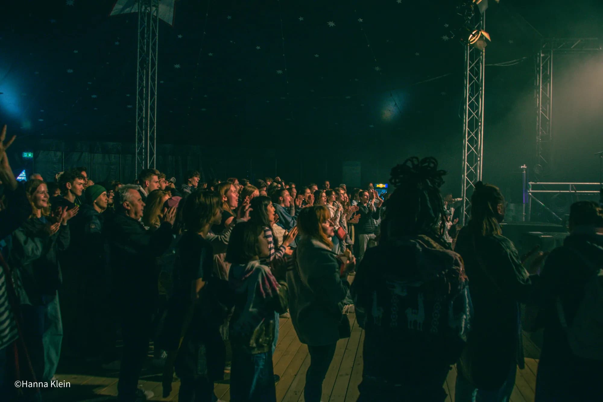 Crowd Gathering Stage Area