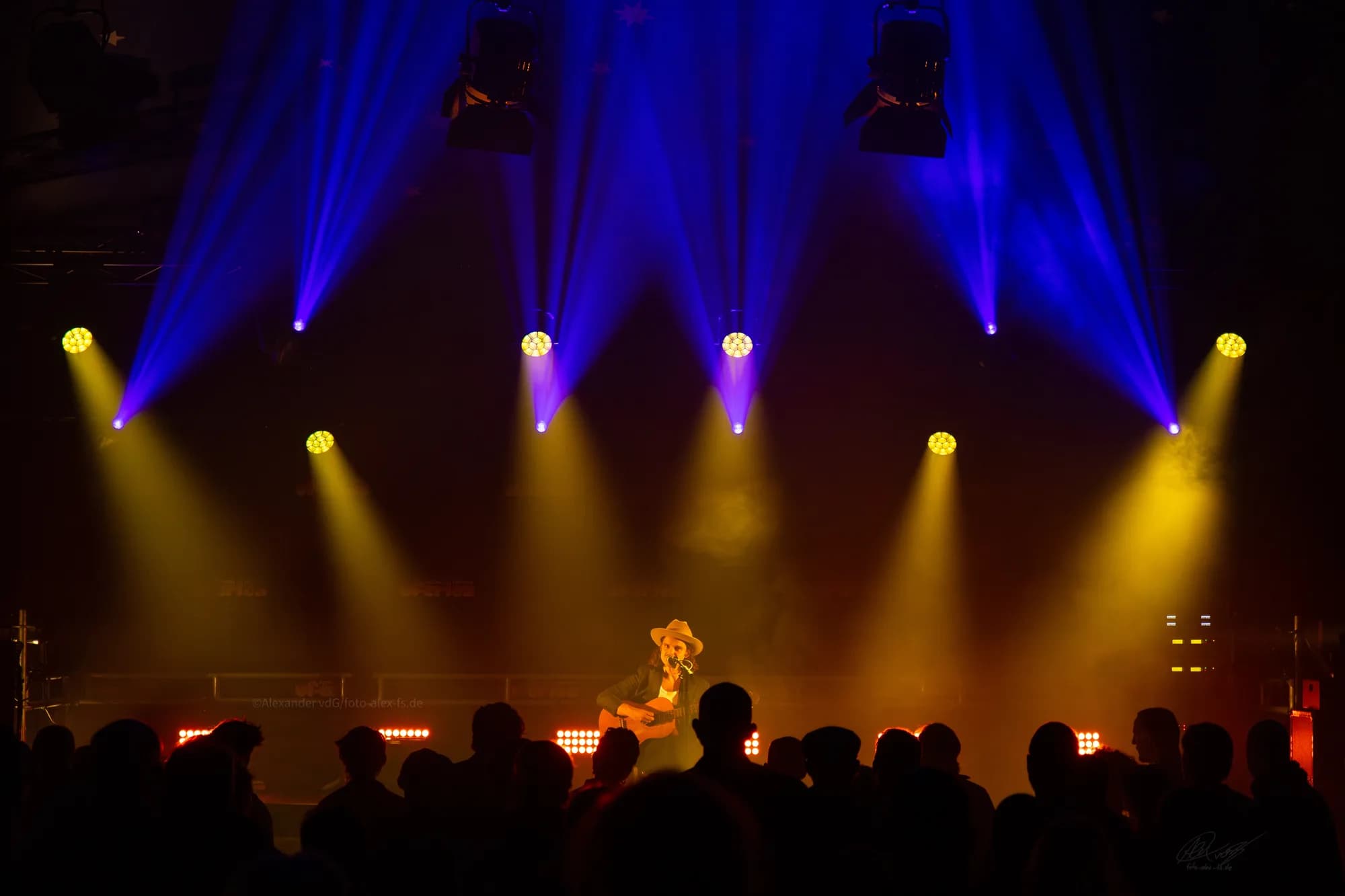 Food Vendors Smiling Stand