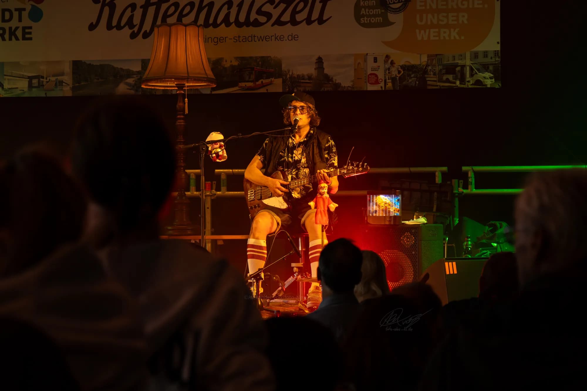 Guitarist Purple Lights