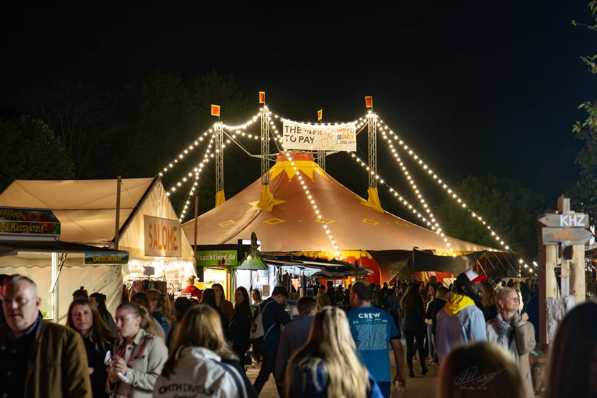 Illuminated Festival Tent Night