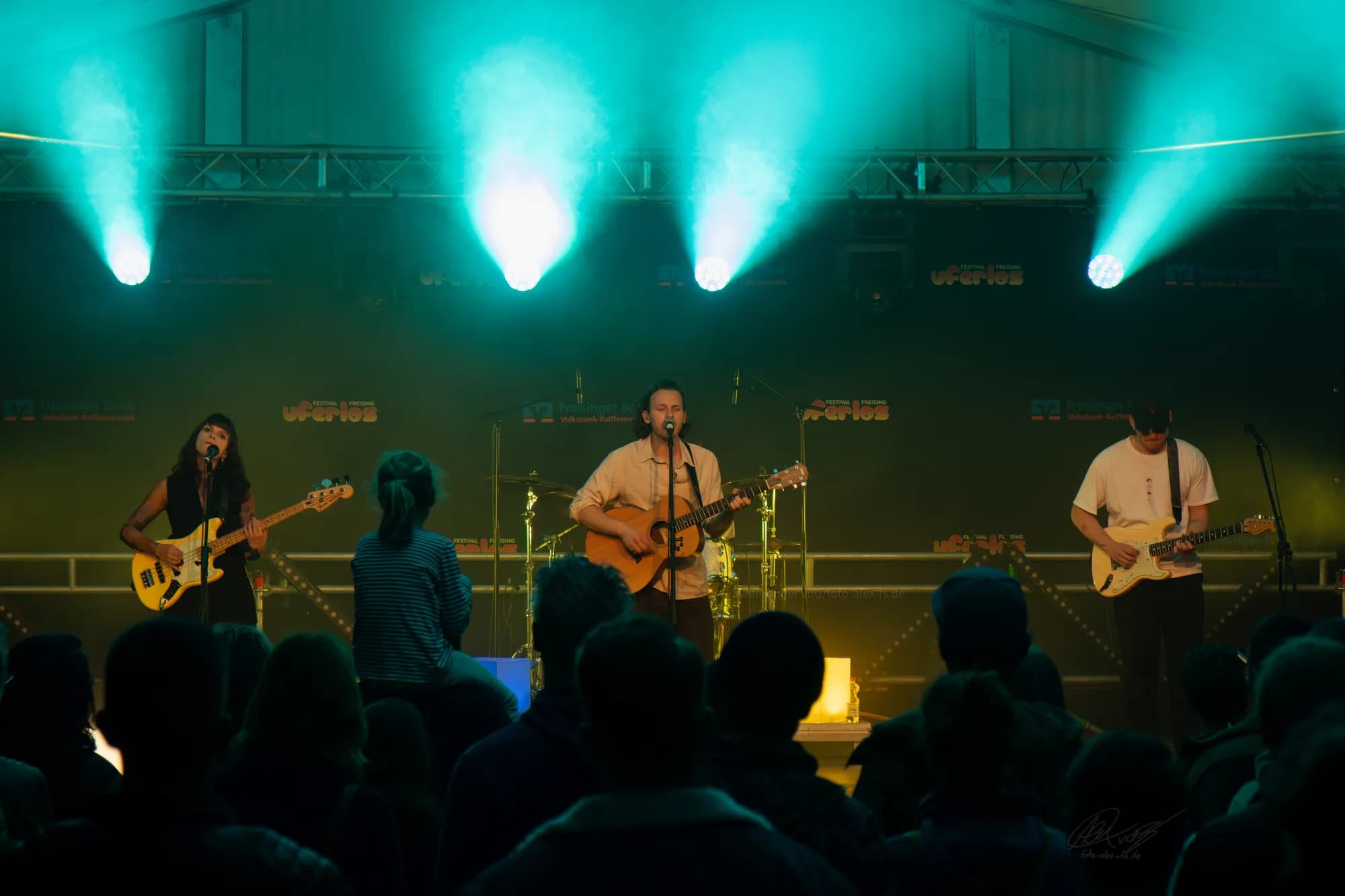 Turquoise Lights Band Stage